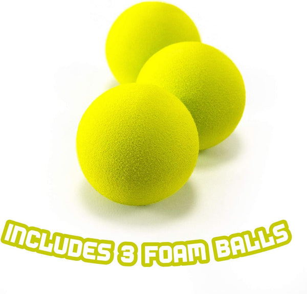 Hog Wild Pop and Pass Outdoor Game - Toss and Catch Foam Balls with The Launcher - Award-Winning Active Play - Includes 2 Launchers & 3 Foam Balls - Ages 6+