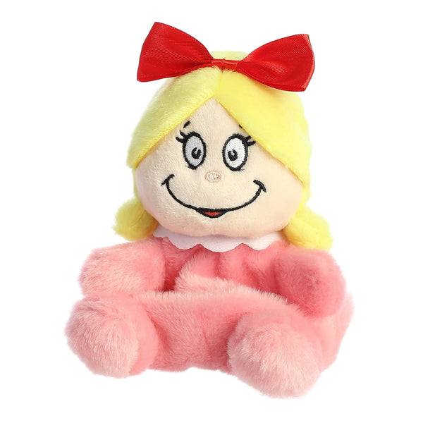 Aurora® Whimsical Dr. Seuss™ Cindy-Lou Who Palm Pals™ Stuffed Animal - Magical Storytelling - Officially Licensed - Pink 5 Inches