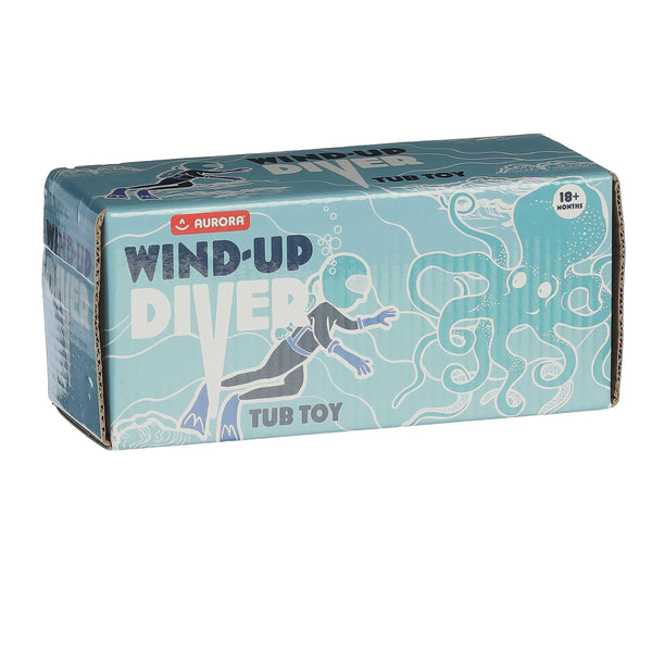 Aurora® Toys Engaging Wind-Up Diver Toy - Endless Fun - Screen-Free Entertainment - Blue 3.5 Inches