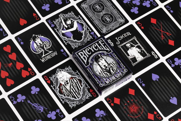 Bicycle Wednesday Addams Playing Cards, Poker Size Standard Index