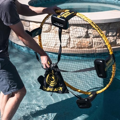 Spikeball Spikebuoy 2.0 Set on Water Accessory - Play in The Pool or at The Beach - Use with Standard, Pro and Weekender Sets - Includes Leg Floats and Anchor Bag