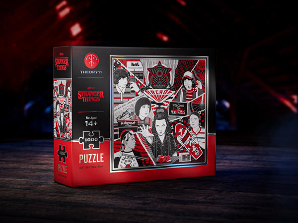 theory11 Stranger Things Jigsaw Puzzle - Officially Licensed 1,000 Piece Intermediate Puzzle for Ages 14+
