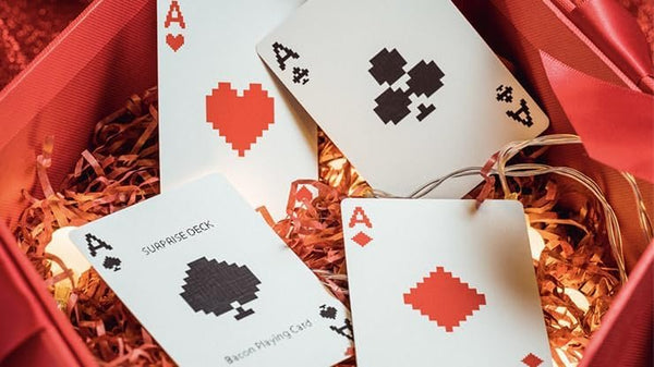 Surprise Deck V5 (Red) Playing Cards by Bacon Playing Card Company