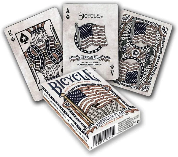 Bicycle American Flag Playing Cards, Patriotic Heritage & History, Poker Size Standard Index