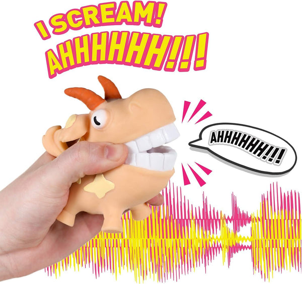 Hog Wild Scream-O Screaming Donkey Toy - Squeeze The Donkey's Cheeks and It Makes a Funny, Hilarious Screaming Sound - Series 1 - Age 4+