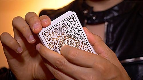 Regalia White Gold Luxury Playing Cards Poker Size Deck Shin Lim Cartamundi