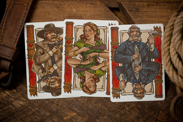 Kings Wild Project Frontier Playing Cards, Red Standard Edition, Poker Size Custom Index