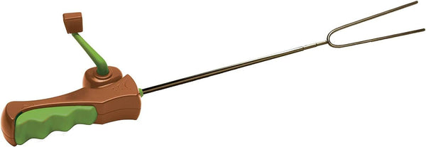 Hog Wild Reel Roaster, 27" - For Marshmallows, Hot Dogs, Camping, Barbeques, Campfires, Fire Pits, Fireplaces, Grills & More - Stainless Steel Extendable Rotating Skewer - Gift for Kids & Adults 8+