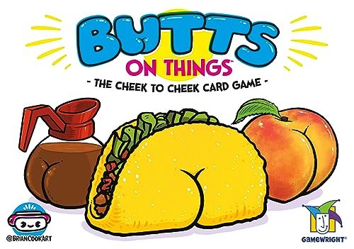 Gamewright - Butts On Things - The Cheek to Cheek Card Game - Perfect for Family Game Night, 2-4 Players Ages 8+