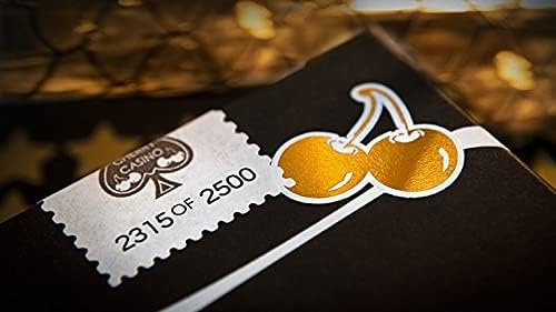 Limited Edition Cherry Casino (Monte Carlo Black and Gold) Numbered Seals Playing Cards by Pure Imagination Projects