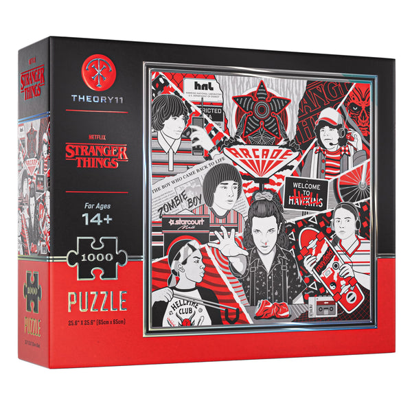 theory11 Stranger Things Jigsaw Puzzle - Officially Licensed 1,000 Piece Intermediate Puzzle for Ages 14+