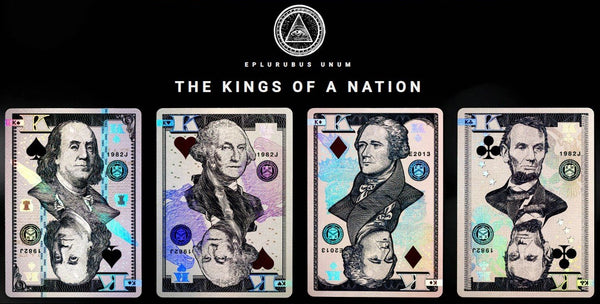 Kings Wild Project Legal Tender Luxury Playing Cards - Collectible Banknote-Inspired Holographic Deck Designed by Jackson Robinson