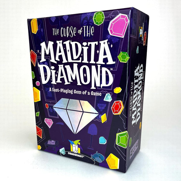 Gamewright - The Curse of The Maldita Diamond - A Fast Playing Gem of a Game - Card Game for Kids - Great for Family Game Night! - 2-6 Players Ages 8+