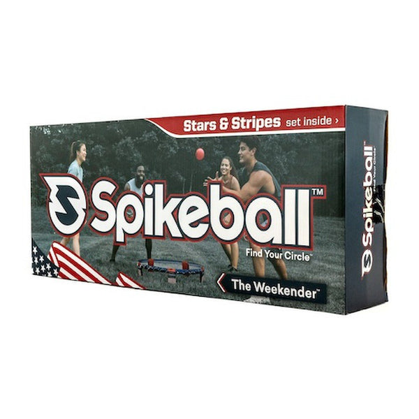 Spikeball Stars & Stripes Weekender Set - New Sturdier Build, Grippier Balls, Easier Setup and Funner Points for Longer Game Rallies - 2-4 Players