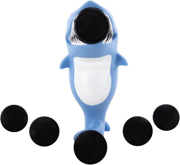 Hog Wild Shark Popper Toy 2-Pack - Launch Foam Balls Up to 20 Feet, Indoor/Outdoor Fun, 12 Balls Included, for All Occasions - Ages 4+ | Exciting & Entertaining Playtime