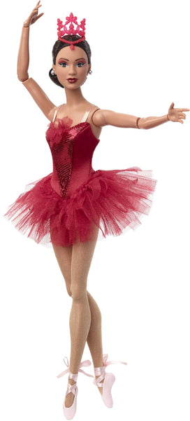 Barbie Inspiring Women Doll, Maria Tallchief Collectible in Firebird Ballet Costume, Sparkly Red Dress with Bejeweled Hairpiece