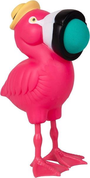 Hog Wild Flamingo Popper Toy - Shoot Foam Balls Up to 20 Feet - 6 Balls Included - Age 4+