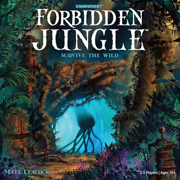 Gamewright Forbidden Jungle - Survive The Wild, Cooperative Board Game, 2-5 Players Ages 10+