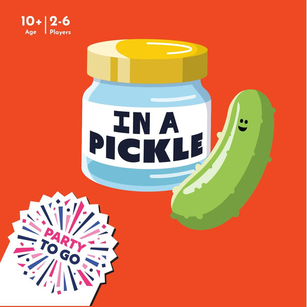 Gamewright - Party to Go - In A Pickle - The What Fits in What Card Game - 2-6 Players Ages 10+