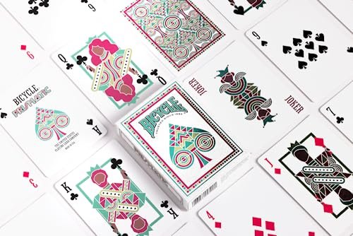 Bicycle Prismatic Playing Cards - Modern, Vibrant Design, Cold Foiling - Poker Size Standard Index