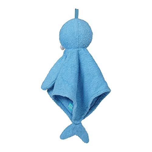 Manhattan Toy Walter Walrus Scrub-a-Dubbie Bathtime Puppet Washcloth for Infants, Toddlers and Kids