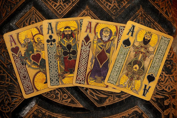 Kings Wild Project Arthurian Holy Grail Edition Luxury Playing Cards by Jackson Robinson, Poker Size Custom Index