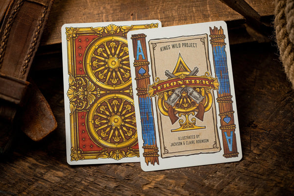 Kings Wild Project Frontier Playing Cards, Red Standard Edition, Poker Size Custom Index