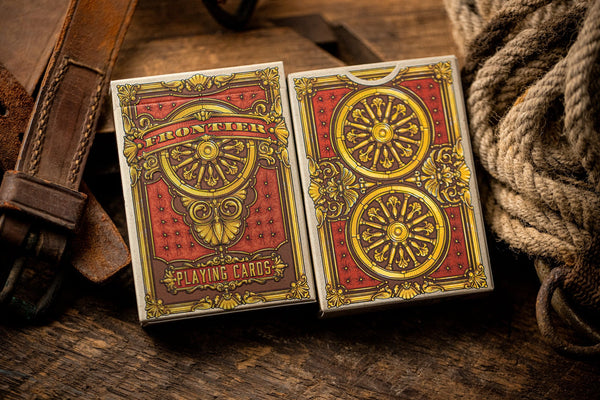Kings Wild Project Frontier Playing Cards, Red Standard Edition, Poker Size Custom Index