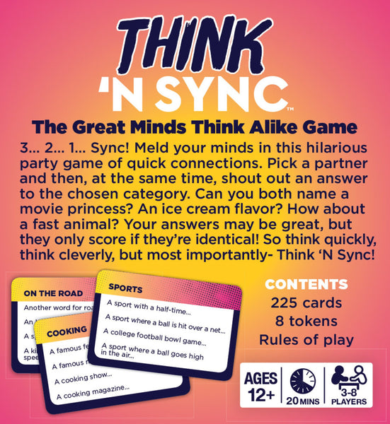 Gamewright Think 'N Sync - The Great Minds Think Alike Game