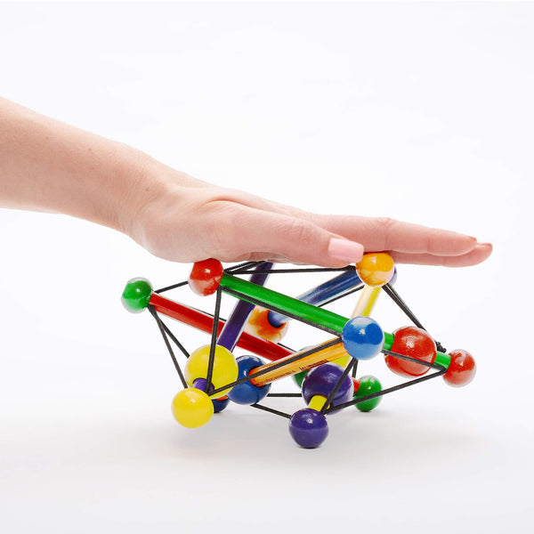 Manhattan Toy - Skwish Classic Boxed - Rattle and Teether Grasping Activity Wooden Toy, Ages 0+