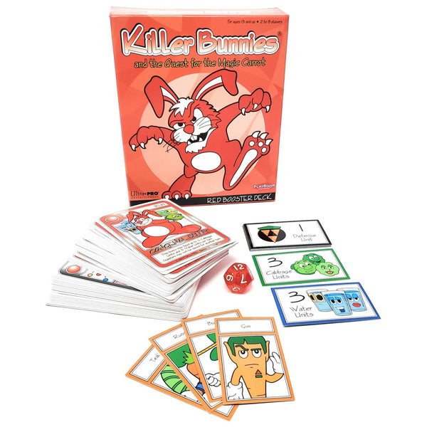 Playroom Entertainment Killer Bunnies and the Quest for the Magic Carrot: Red Booster Deck Expansion #3 (PLE41100)