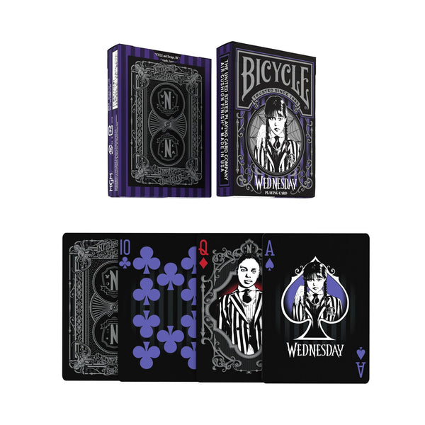Bicycle Wednesday Addams Playing Cards, Poker Size Standard Index