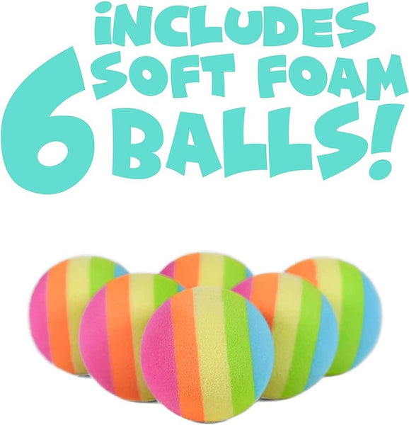 Hog Wild Llamacorn Foam Ball Popper Toy - Rainbow Pooping Unicorn Llama - Shoot Foam Balls up to 20 feet - 6 Balls Included - Age 4+