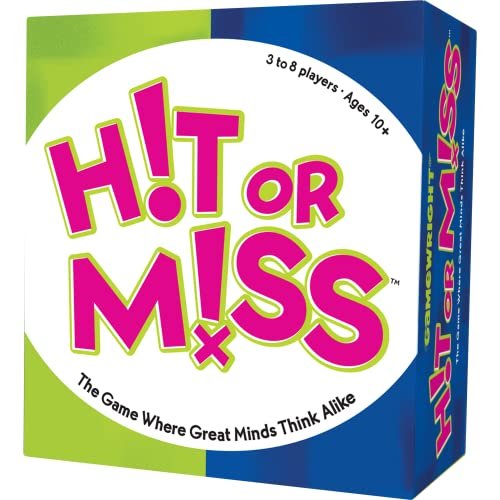 Gamewright Hit or Miss - The Game Where Great Minds Think Alike