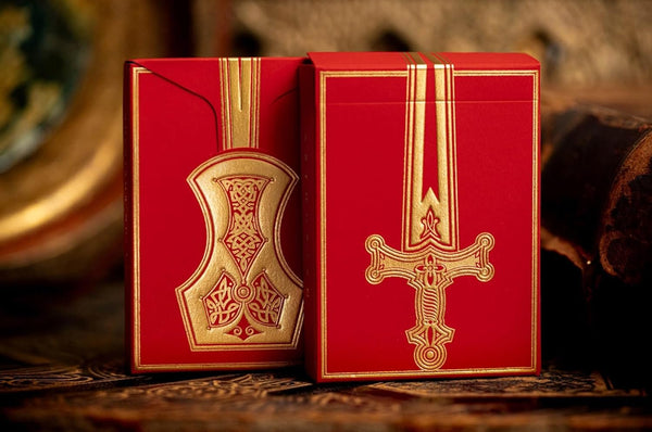 Kings Wild Project Arthurian Holy Grail Edition Luxury Playing Cards by Jackson Robinson, Poker Size Custom Index