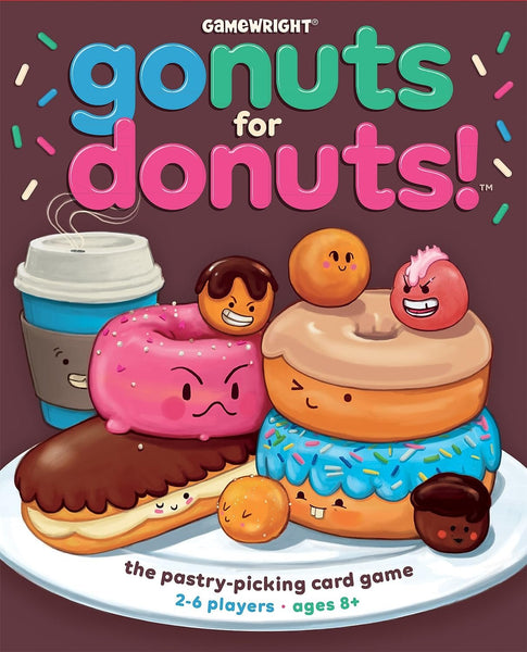 Gamewright - Go Nuts for Donuts - The Pastry-Picking Card Game, 96 months to 156 months