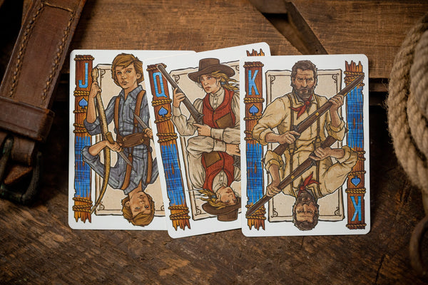 Kings Wild Project Frontier Playing Cards, Red Standard Edition, Poker Size Custom Index