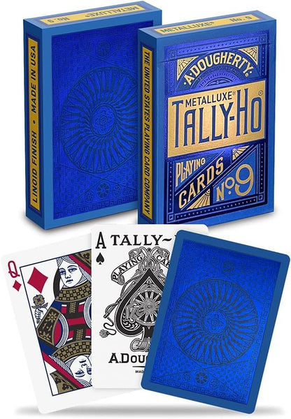 Tally-Ho MetalLuxe Red Playing Cards