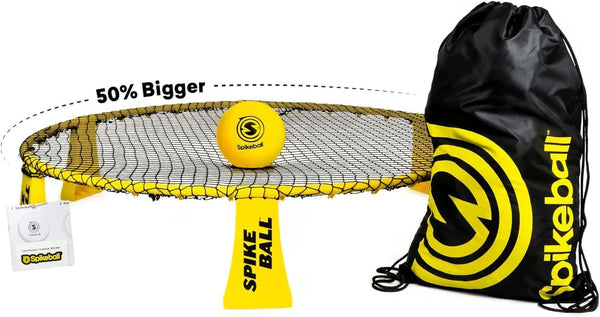 Spikeball The New Rookie Set - The Original Round Net Game With A 50% Larger Net and Ball - For Beach, Yard, Lawn and Backyard Play