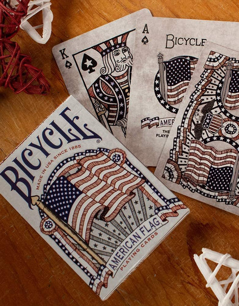 Bicycle American Flag Playing Cards, Patriotic Heritage & History, Poker Size Standard Index