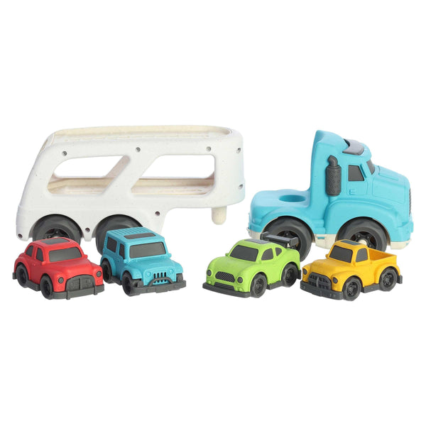 Aurora® Toys Versatile Wheatley™ Car Hauler Toy - Imaginative Play - Unplugged Play - Blue 14 Inches