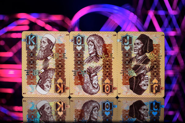 Kings Wild Project Chinese Legal Tender Luxury Playing Cards - Collectible Banknote-Inspired Holographic Deck Designed by Jackson Robinson