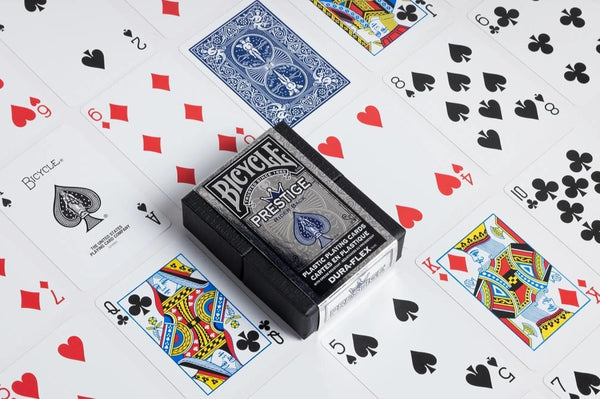 Bicycle Prestige Rider Back Plastic Dura-Flex Playing Cards - Set of 6 Decks, 3 Blue & 3 Red