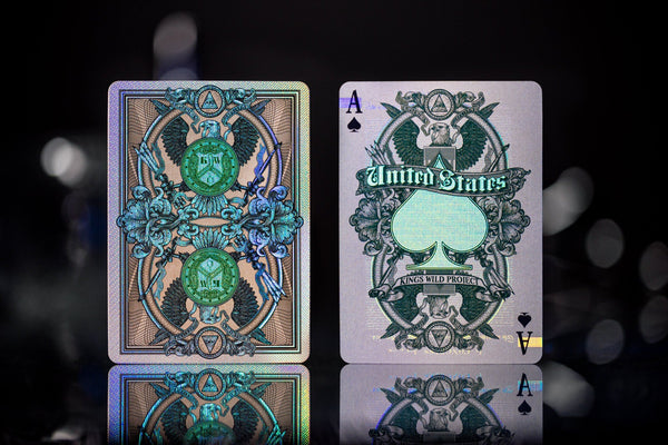 Kings Wild Project Legal Tender Luxury Playing Cards - Collectible Banknote-Inspired Holographic Deck Designed by Jackson Robinson
