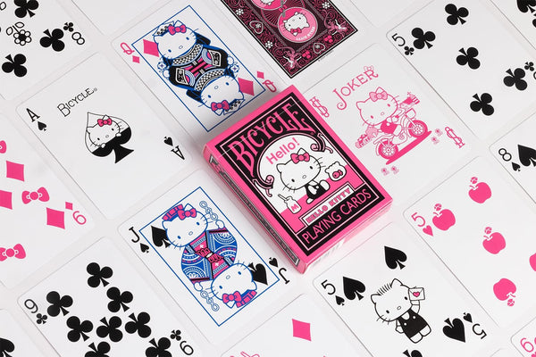 Bicycle Hello Kitty Playing Cards, Black & Pink, 1 Deck