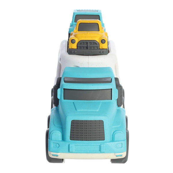 Aurora® Toys Versatile Wheatley™ Car Hauler Toy - Imaginative Play - Unplugged Play - Blue 14 Inches