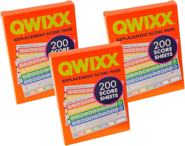 Gamewright Qwixx Replacement Paper Score Pads, 3 Pack