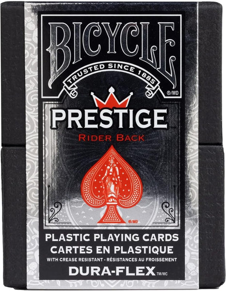Bicycle Prestige Rider Back Plastic Dura-Flex Playing Cards - Set of 6 Decks, 3 Blue & 3 Red