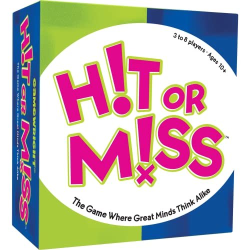 Gamewright Hit or Miss - The Game Where Great Minds Think Alike