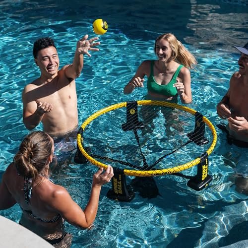 Spikeball Spikebuoy 2.0 Set on Water Accessory - Play in The Pool or at The Beach - Use with Standard, Pro and Weekender Sets - Includes Leg Floats and Anchor Bag